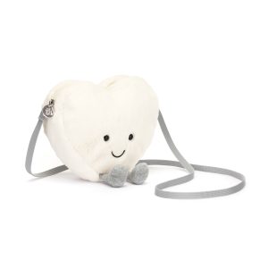 Jellycat Amuseable Cream Heart Bag Tasje