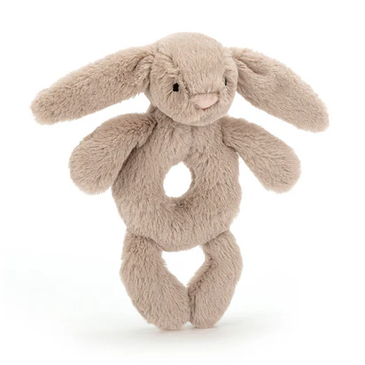 Jellycat Bashful Bunny Ring Rattle Beige