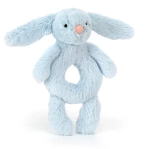 Jellycat Bashful Bunny Ring Rattle Blue