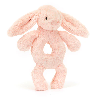 Jellycat Bashful Bunny Ring Rattle Blush