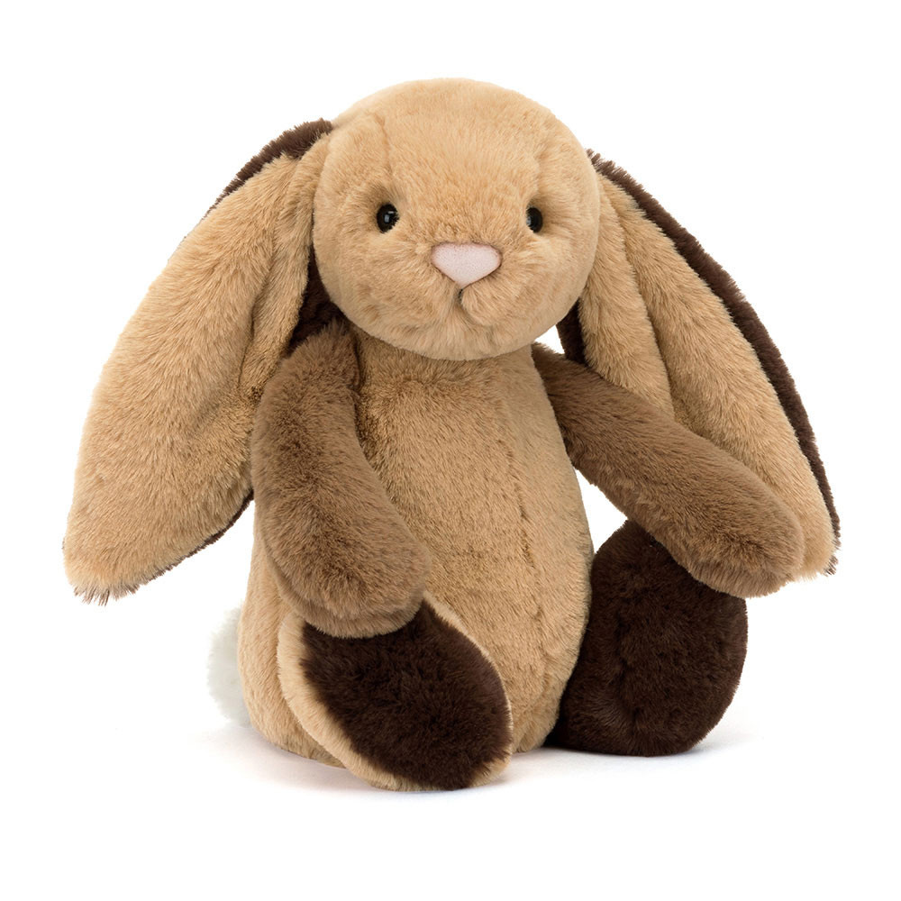 Jellycat Bashful Patchwork Brown Bunny Original