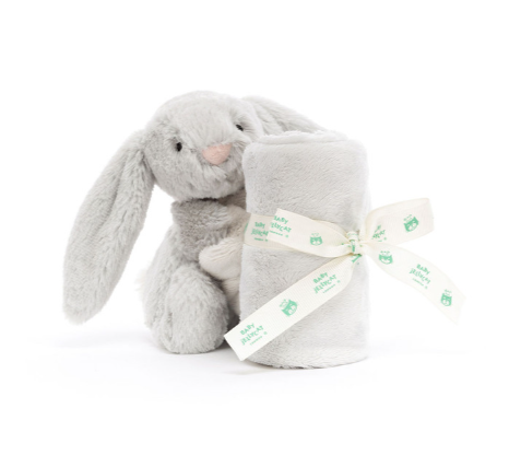 Jellycat Knuffeldoek Bashful Silver Bunny Soother