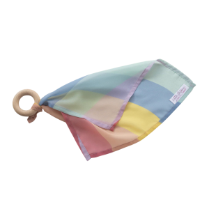 Little Botanic Label Playcycle Speeldoek met Houten Ring Pastel Waves