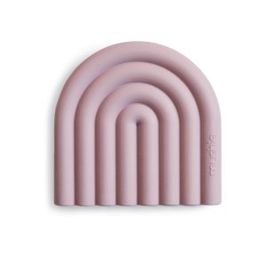 Mushie Bijtring - Teether Rainbow – Mauve
