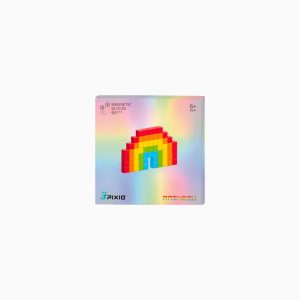 PIXIO magnetische blokjes Rainbow-63 stuks-regenboog