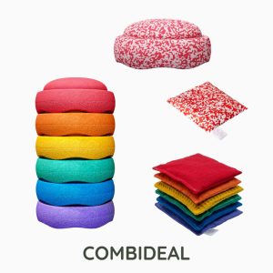 Stapelstein Rainbow voordeelbundel-blush&red mix-regenboog