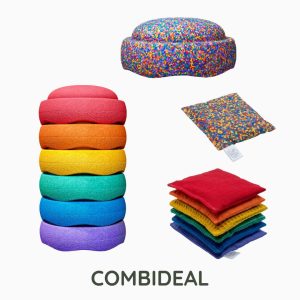 Stapelstein Rainbow voordeelbundel-regenboog confetti