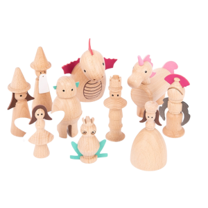 TickiT Houten betoverende figuren set van 10