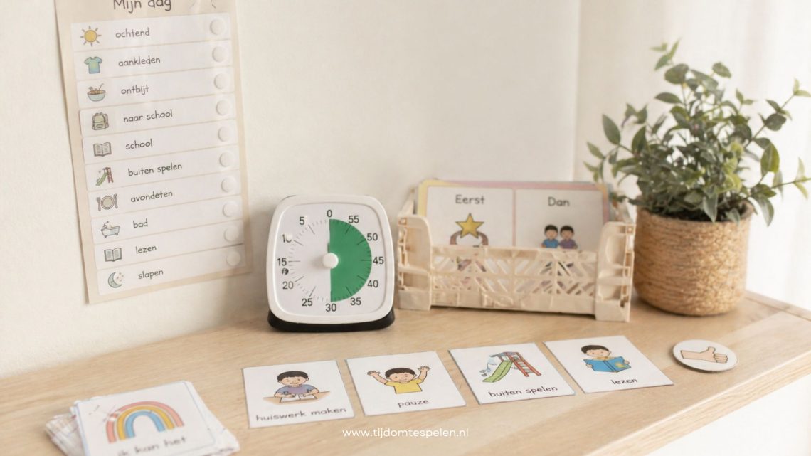 Handige hulpmiddelen (zoals timers, pictokaarten en dagritme)