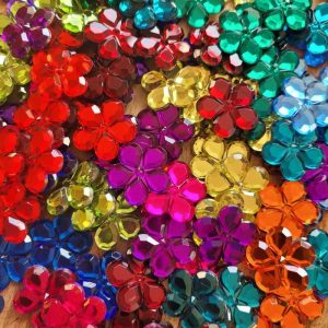 Bauspiel Glitterstenen Bloemen - 120 stuks bij TijdOmTeSpelen.nl