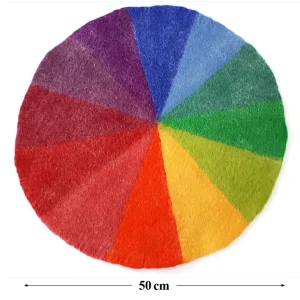 Bauspiel Regenboog Kleed van wolvilt - Ø 50cm bij TijdOmTeSpelen.nl