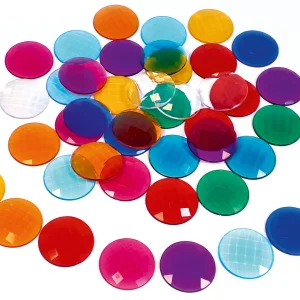 Bauspiel Transparante Glitterstenen - 60 stuks bij TijdOmTeSpelen.nl