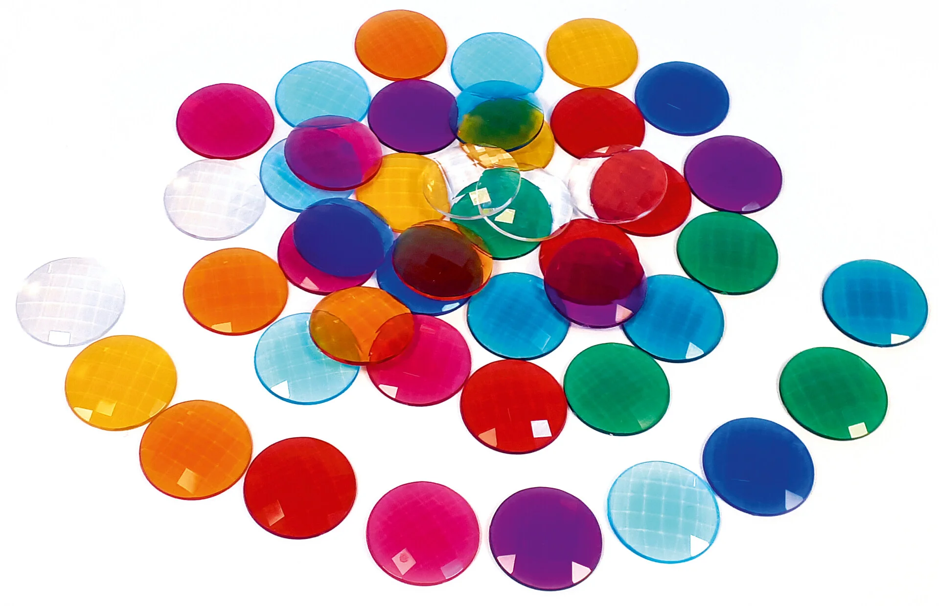 Bauspiel Transparante Glitterstenen - 60 stuks bij TijdOmTeSpelen.nl