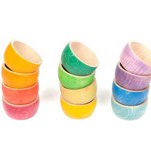 Grapat Regenboog Bakjes - 12 stuks bij TijdOmTeSpelen.nl
