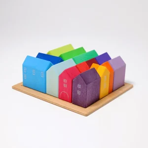 Grimm’s Bouwblokken Set - Huisjes bij TijdOmTeSpelen.nl