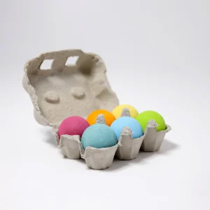 Grimm’s Houten Ballen - Pastel (6-delig) bij TijdOmTeSpelen.nl