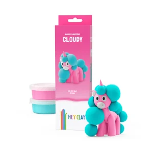 Hey Clay Unicorns - Rainbow Unicorn - Cloudy 3 cans bij TijdOmTeSpelen.nl