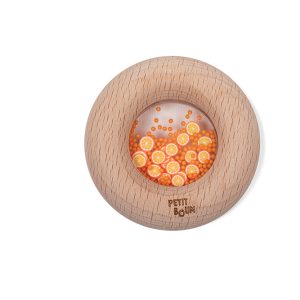 Petit Boum Sensorische Donut - Sinaasappel bij TijdOmTeSpelen.nl