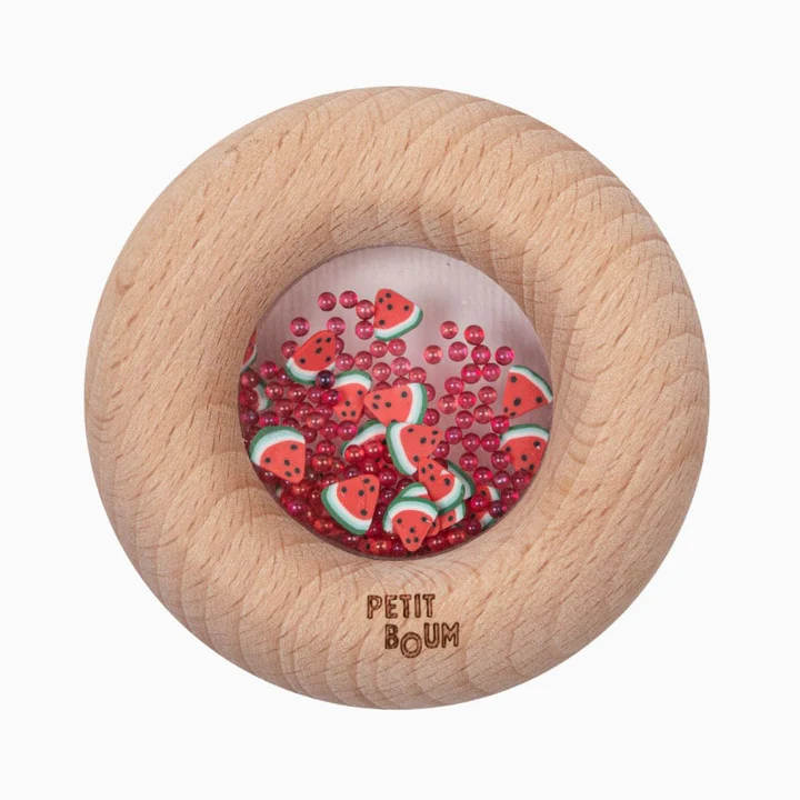 Petit Boum Sensorische Donut - Watermeloen bij TijdOmTeSpelen.nl