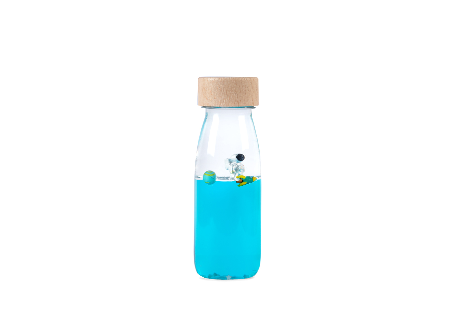 Petit Boum Sensorische fles Universum bij TijdOmTeSpelen.nl