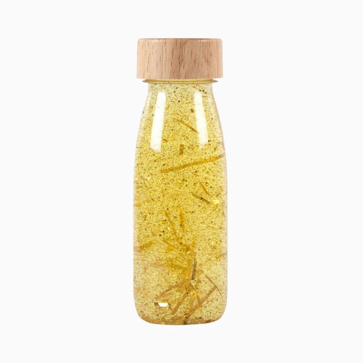 Petit Boum Sensorische fles goud bij TijdOmTeSpelen.nl