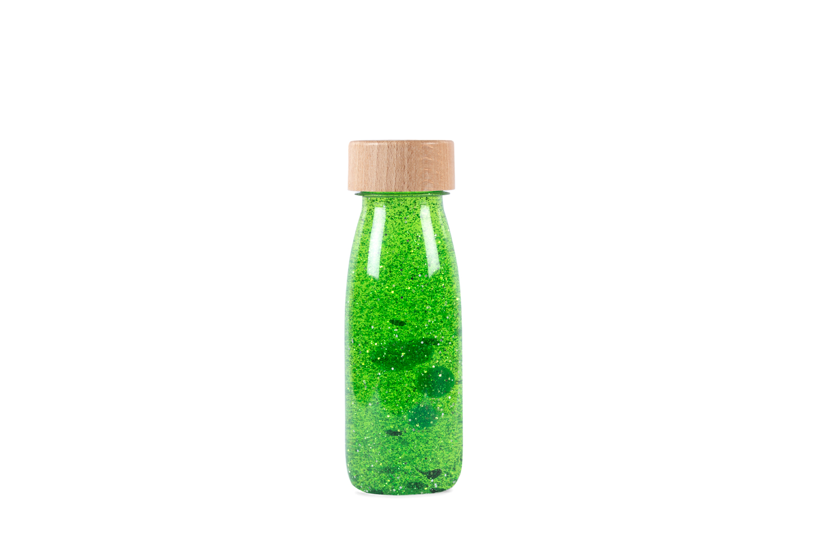 Petit Boum Sensorische fles groen bij TijdOmTeSpelen.nl
