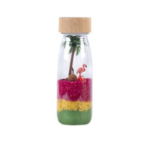 Petit Boum sensorische fles Flamingo bij TijdOmTeSpelen.nl
