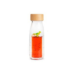 Petit Boum sensorische fles T-Rex bij TijdOmTeSpelen.nl