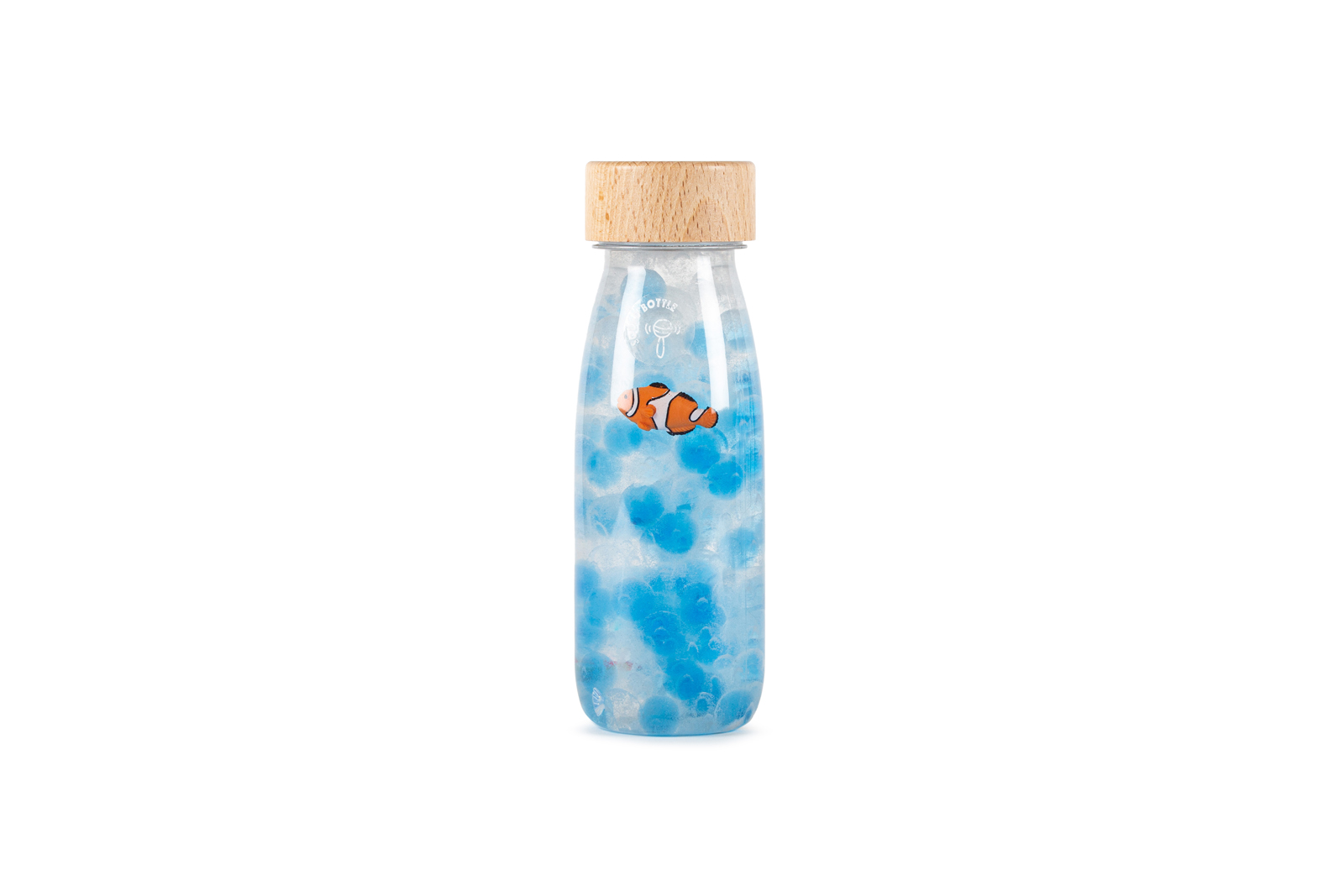 Petit Boum sensorische fles visjes bij TijdOmTeSpelen.nl