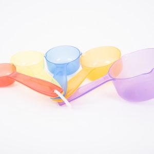 TickiT Doorzichtig gekleurde maatschepjes van TickiT bij TijdOmTeSpelen.nl