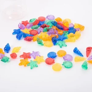 TickiT Doorzichtige kleuren schelpen bij TijdOmTeSpelen.nl