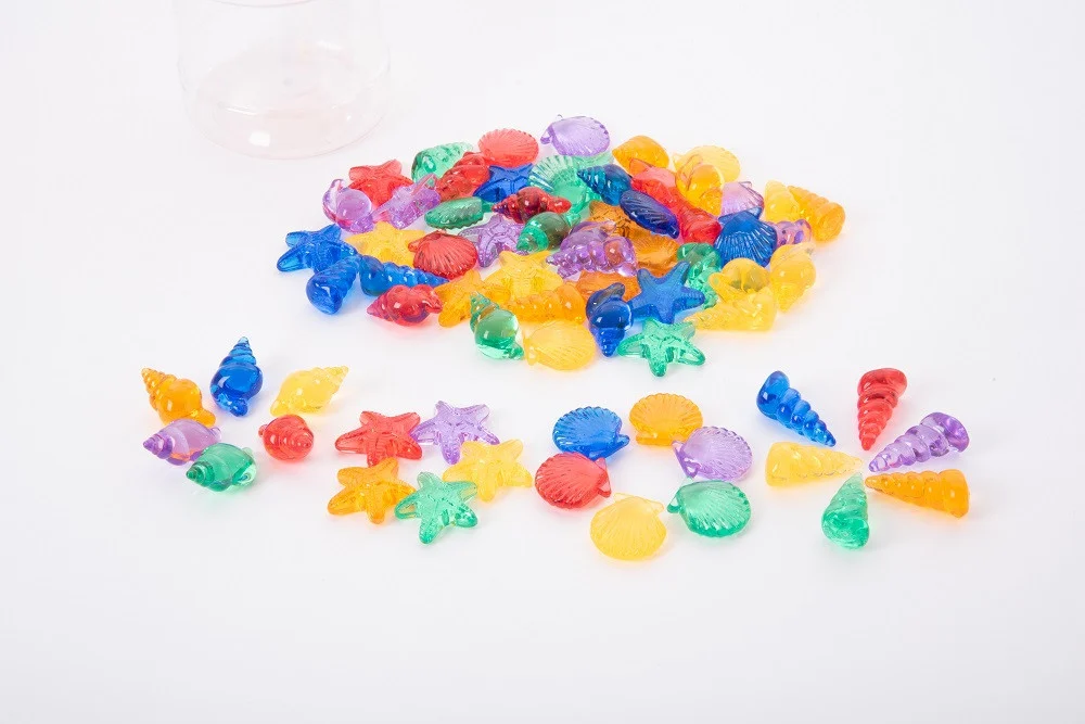 TickiT Doorzichtige kleuren schelpen bij TijdOmTeSpelen.nl