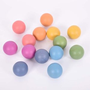 TickiT Houten regenboog ballen bij TijdOmTeSpelen.nl