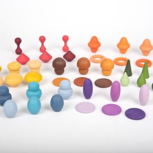TickiT Houten regenboog loose parts van TickiT - 42-delig bij TijdOmTeSpelen.nl