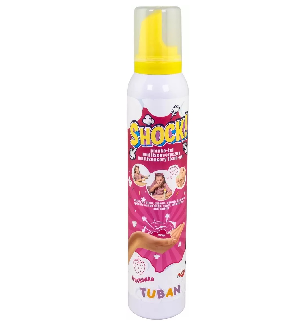 Tuban - Shock! – Multisensory Foam-Gel – Aardbei 200 ml bij TijdOmTeSpelen.nl